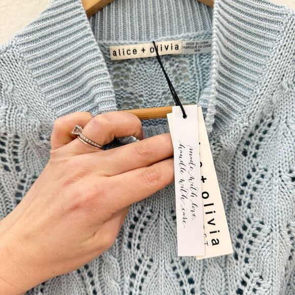 Alice + Olivia Light Blue Turtleneck Sweater - Picture 5 of 9